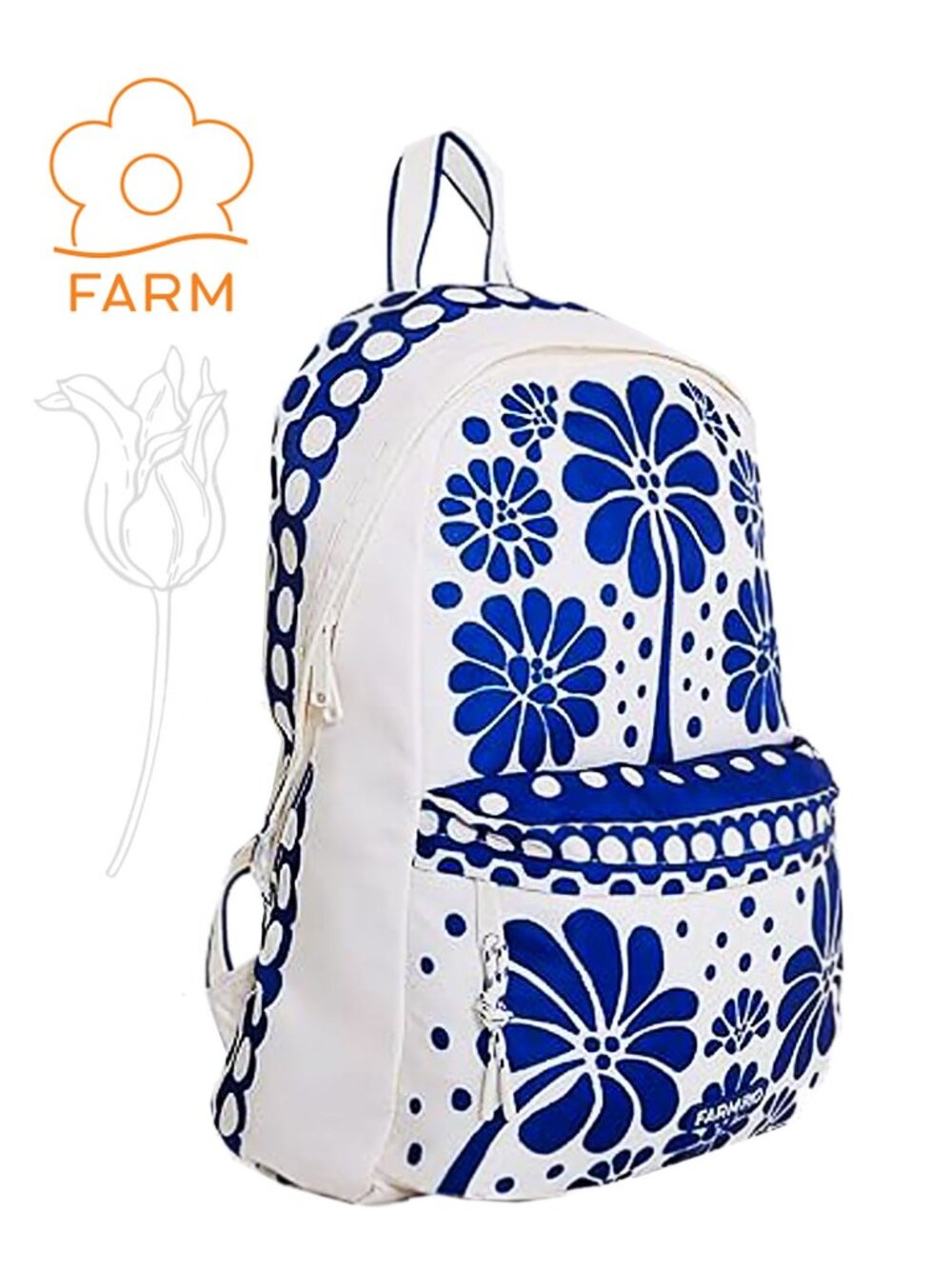 Farm Rio Blue Palermo Pocket Backpack